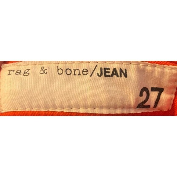 RAG & Bone Skinny Jeans Scarlet Orange Size 27 Women’s Made In USA - Picture 6 of 6